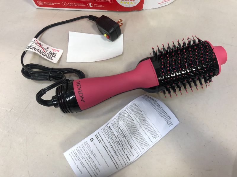 Photo 2 of REVLON One-Step Volumizer Original 1.0 Hair Dryer and Hot Air Brush, Pink
