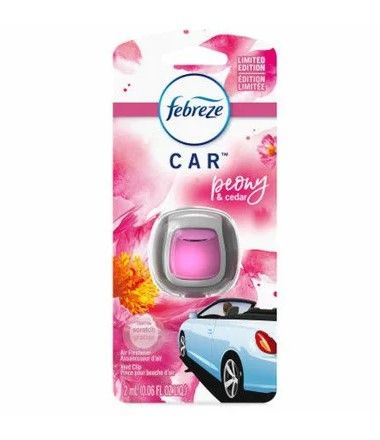 Photo 1 of Febreze Plug Ocean Scented Oil Refills AND Febreze Air Freshener Vent Clip, Peony & Cedar