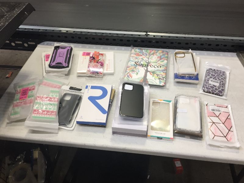 Photo 1 of misc. box lot, phone cases