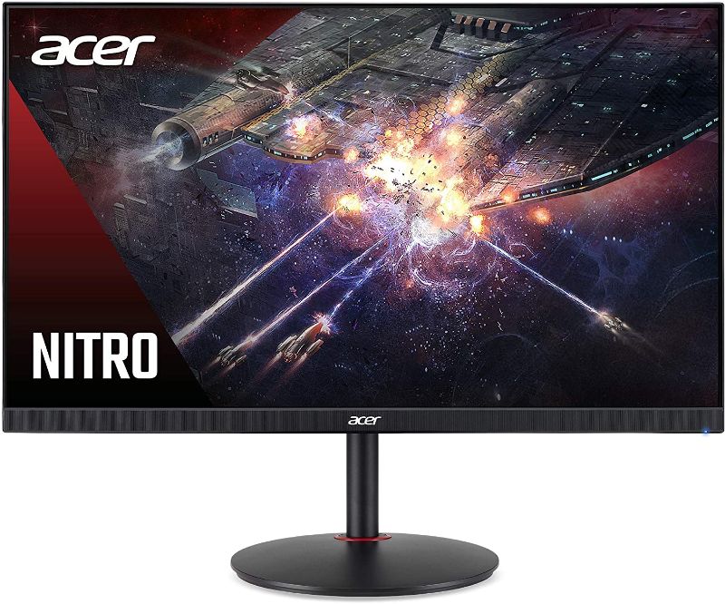 Photo 1 of Acer Nitro XV272U Pbmiiprzx 27" WQHD (2560 x 1440) IPS G-SYNC Compatible Monitor, 144Hz, 1ms VRB, VESA Certified DisplayHDR400, DCI-P3, Delta E<2
