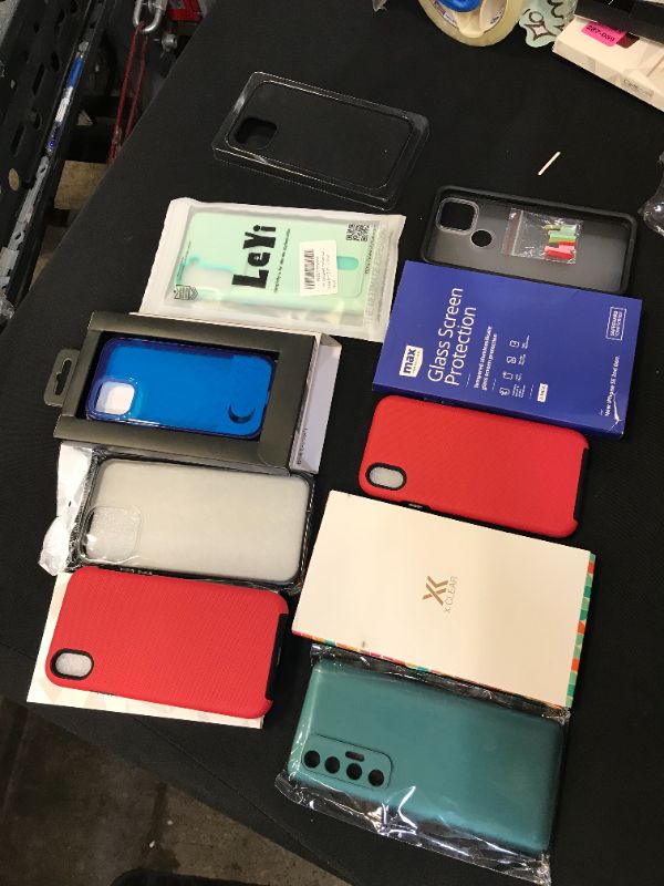 Photo 1 of mii9iscellaneous assorted phone cases and screen protectors 