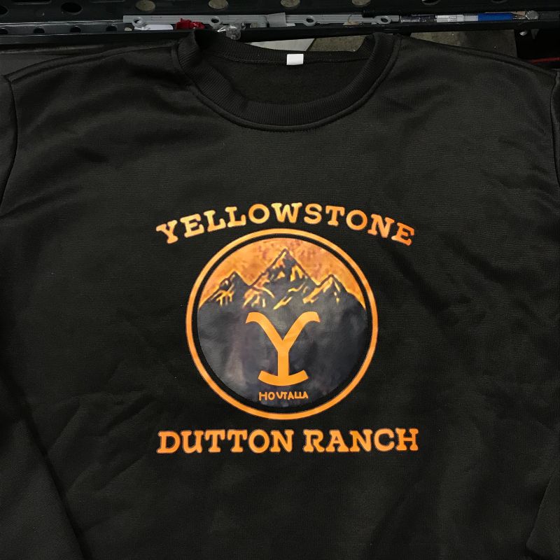 Photo 2 of 6 pack, Yellow Stone Dutton Ranch hoodies - poor quality and bad sizing. all sizes range around a women's medium but are assorted
