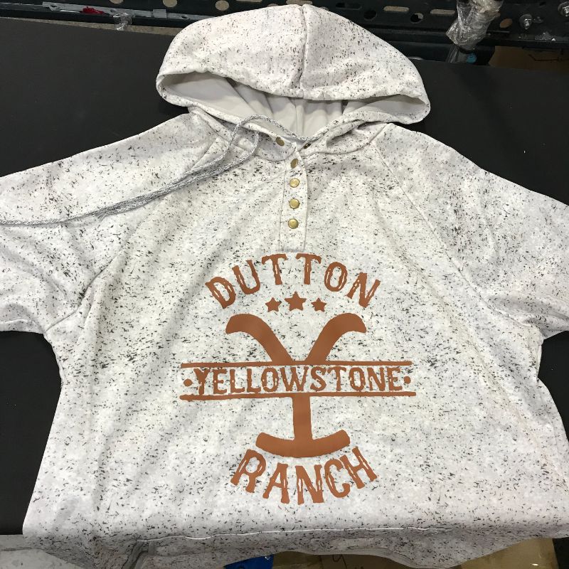 Photo 2 of 7 pack, Yellow Stone Dutton Ranch hoodies - poor quality and bad sizing. all sizes range around a men's large but are assorted