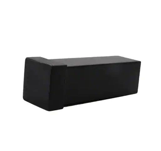 Photo 1 of 3 pack, Matte Black Squared Solid Doorstop
