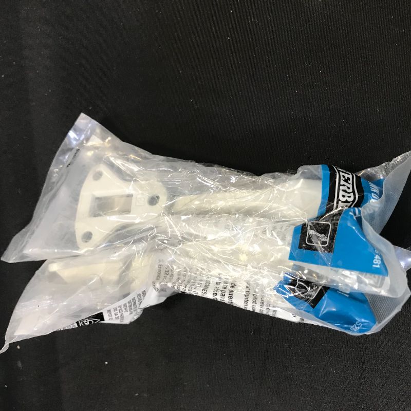 Photo 1 of 2 pack, Everbilt White Solid Kick Down Doorstop