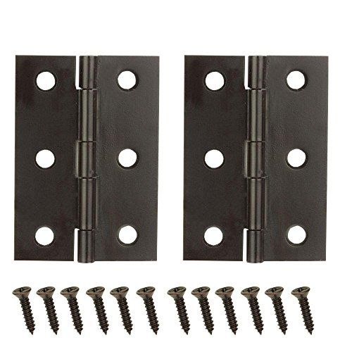 Photo 1 of 4 pack, 2-1/2 in. x 1-9/16 in. Oil-Rubbed Bronze Middle Hinges
