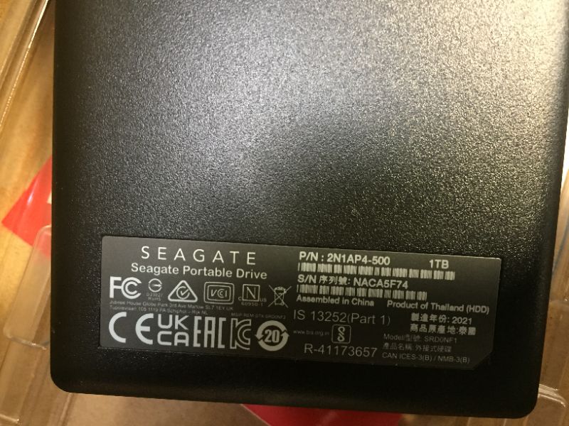 Photo 5 of Seagate Portable 1TB External Hard Drive HDD USB PC Laptop Mac High Quality
