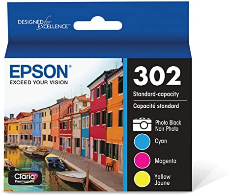 Photo 1 of EPSON T302 Claria Premium -Ink Standard Capacity Color Combo Pack (T302520-S) for Select Epson Expression Premium Printers
