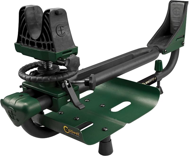 Photo 1 of  336677 Caldwell Lead Sled DFT 2 Rifle Shooting Rest with Adjustable Ambidextrous Frame for Recoil Reduction, Sight In, and Stabilizing Shots

