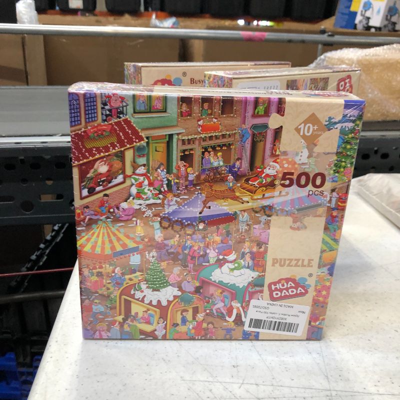 Photo 1 of Christmas Jigsaw Puzzles for Adults 500 Pieces Puzzles for Adults 500 Pieces Puzzle for Kids 500 Piece Christmas Puzzles for Adults 500
