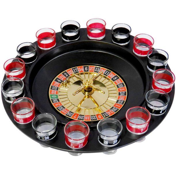 Photo 1 of Evelots Drinking Shot Glass Roulette Game Casino Style-16 Shot Glasses Included