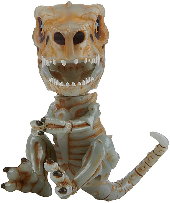 Photo 1 of  Untamed Skeleton T-Rex by Fingerlings – Doom (Ash) – Interactive Collectible Dinosaur