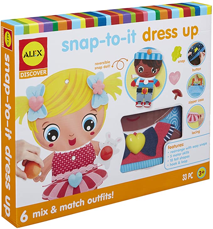 Photo 1 of Alex Discover Snap-to-It Dress Up Kids Art and Craft Activity