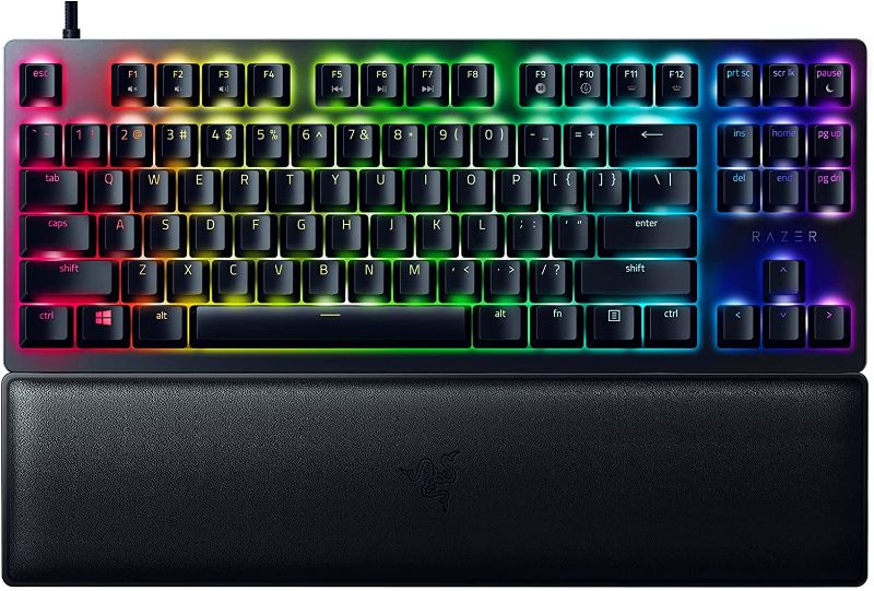 Photo 1 of Razer Huntsman V2 TKL Wired Optical Gaming Keyboard w/ RGB Backlighting - Black
                      