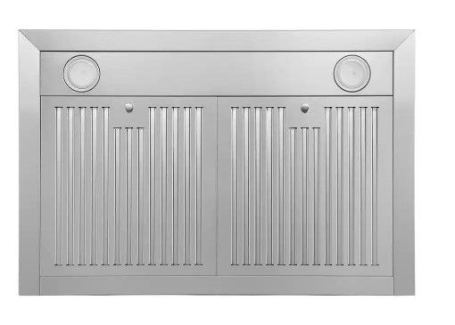 Photo 2 of 30 in. W Convertible Wall Mount Range Hood with 2 Charcoal Filters in Stainless Steel