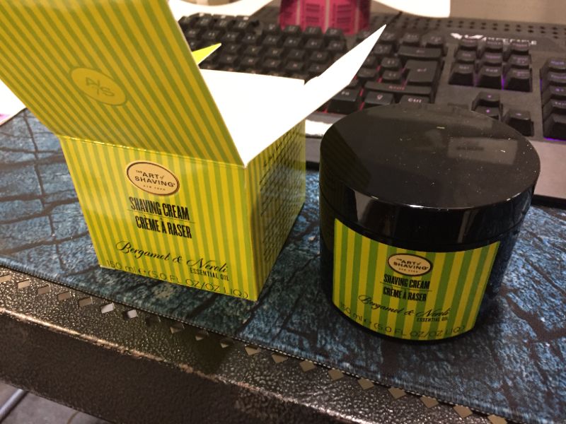 Photo 1 of The Art of Shaving Cream - Mens Beard Care, Protects Against Irritation and Razor Burn, Clinically Tested for Sensitive Skin, Bergamot & Neroli, Citrus, 5 Oz