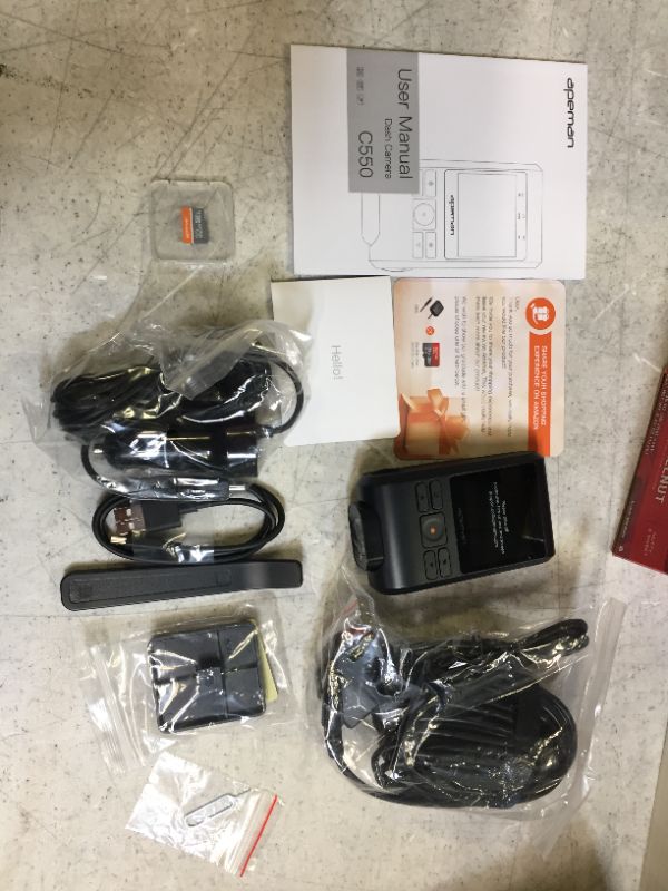 Photo 4 of APEMAN C550 Dual Dash Cam, 1080P Front and Rear Hidden Car Driving Recorder, IPS Screen, Night Vision, 170° Wide Angle, WDR, G-Sensor, Parking Monitor, Motion Detection, Loop Recording, Support GPS
