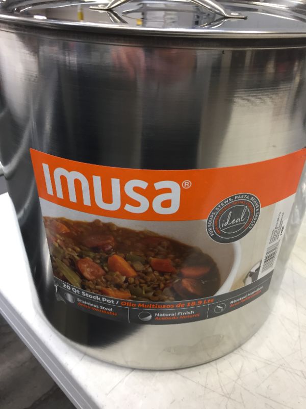 Photo 2 of IMUSA USA Stainless Steel Stock Pot 20-Quart