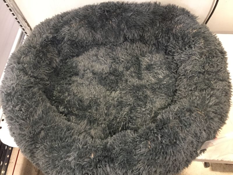 Photo 2 of 30 x 30 inches circle dog bed color grey 