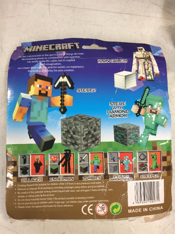 Photo 2 of kids collectables toys  knock off Minecraft brand 