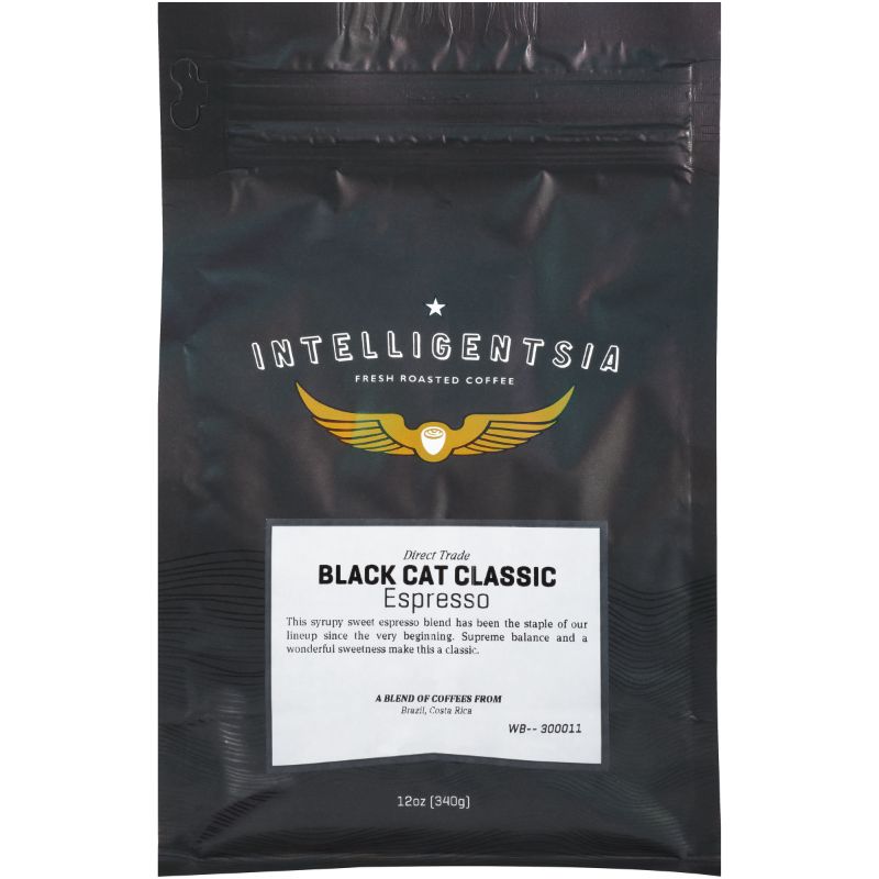 Photo 1 of Intelligentsia Direct Trade Black Cat Classic Espresso Roast Dark Roast Whole Bean Coffee -12oz---BEST BY DATE WAS OCT 24 2021---
