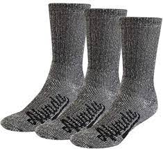 Photo 1 of Alvada 80% Merino Wool Hiking Socks Thermal Warm Crew Winter Sock for Men & Women 3 Pairs Charcoal M-L (Women 11-13 / Men 9.5-12) 3 Pairs
