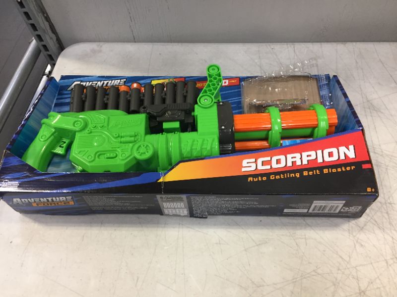 Photo 2 of Adventure Force Scorpion Rotating Barrel Auto Gatling Dart Blaster, Green---MISSING ALL BULLETS---