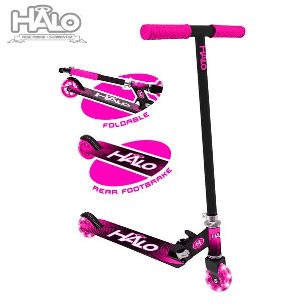 Photo 1 of HALO Rise Above Supreme Inline Scooter - Pink & Black