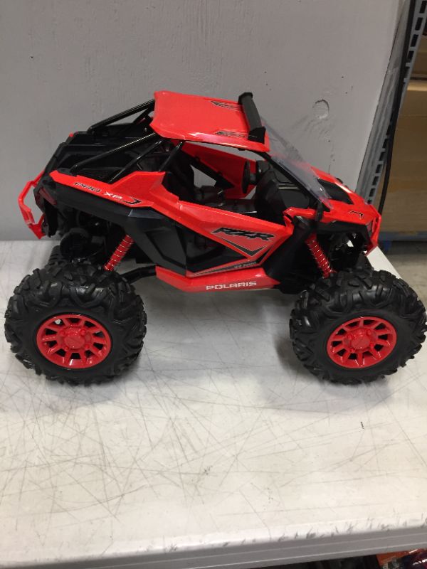 Photo 3 of New Bright RC 1:5 Scale Remote Control Polaris RZR XP PRO ATV 2.4GHz 12.8V---MISSING REMOTE/FLAGS/BATTERY---COULD NOT TEST---
