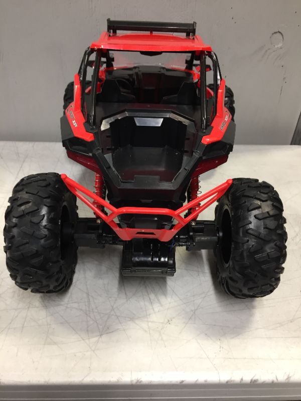 Photo 4 of New Bright RC 1:5 Scale Remote Control Polaris RZR XP PRO ATV 2.4GHz 12.8V---MISSING REMOTE/FLAGS/BATTERY---COULD NOT TEST---
