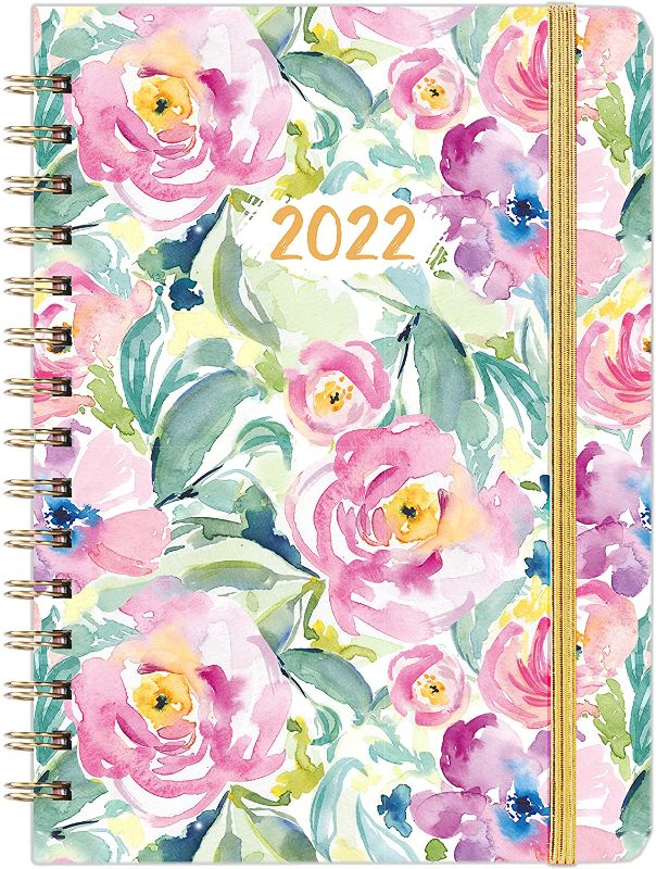 Photo 1 of 2022 Planner - 2022 Weekly and Monthly Planner with Premium Thick Paper, 8.4" x 6.3", January - December 2022, 2022 Agenda with Twin-wire Binding and Elastic Closure 3 pk 
