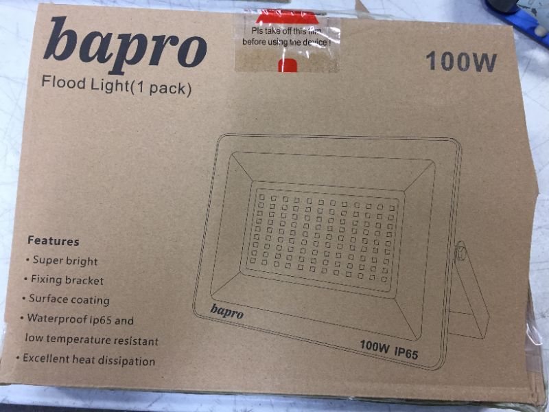 Photo 5 of 100w led flood light light outdoor with plug bapro