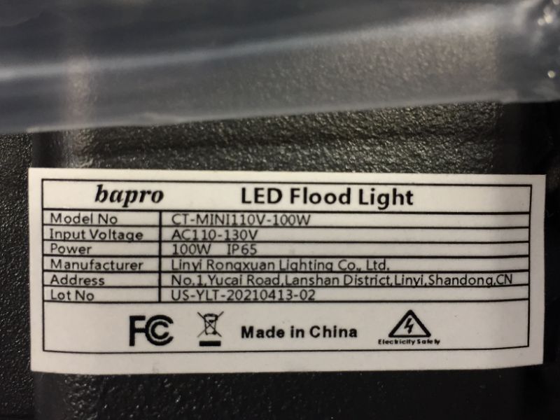 Photo 4 of 100w led flood light light outdoor with plug bapro