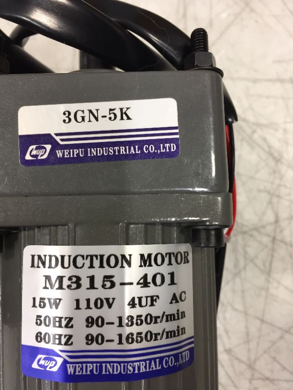 Photo 3 of 110V 15W Ac Gear Motor Electric Single-phase Motor Gear Motor gear reduction motor 270 rpm 