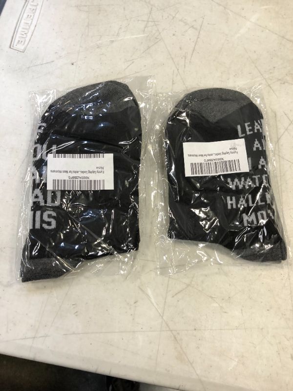 Photo 2 of FUNNY SAYING SOCKS IF YOOU CAN READ THIS NOVELTY SOCKS FUNNY SOCKS BLACK
2 PCK