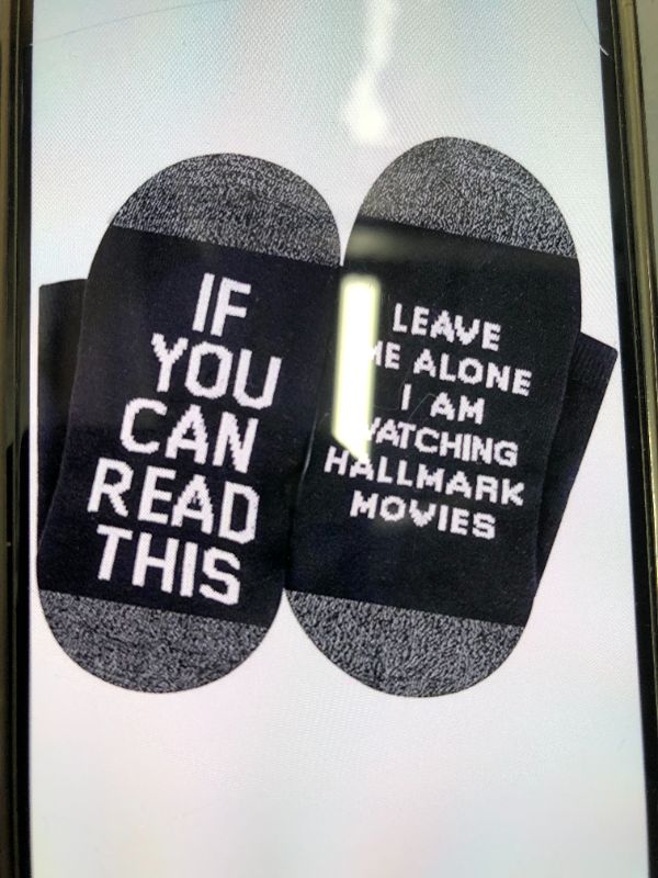 Photo 1 of FUNNY SAYING SOCKS IF YOOU CAN READ THIS NOVELTY SOCKS FUNNY SOCKS BLACK
2 PCK