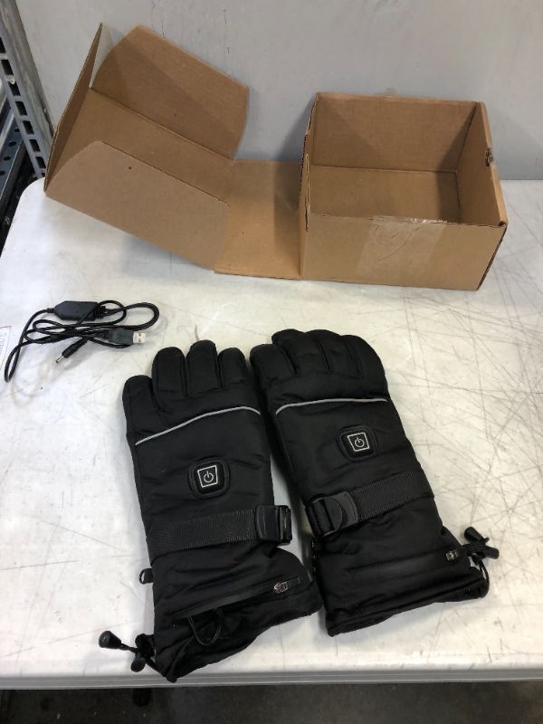 Photo 1 of Electric Heated Gloves Waterproof Windproof Warm Gloves for Cycling Skiing Men Women
