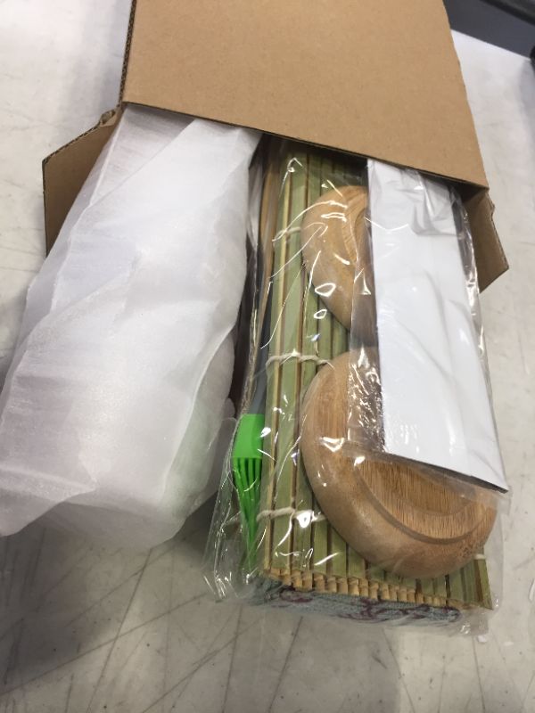 Photo 2 of 21 PCS Sushi Making Kit, All In One Sushi Bazooka Maker with Bamboo Mat Sushi, Bamboo Chopsticks, Chopsticks Holder, Paddle, Spreader, Sauce Dish, Sushi Knife, Avocado Slicer, DIY Sushi Roller Machine
