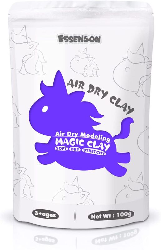 Photo 1 of Modeling Clay for Kids, Molding Magic Clay for Kids Air Dry Clay, Super Soft Clay, Art Crafts Toys Gifts for Age 3 4 5 6 7 8+ Years Old Boys Girls Kids, 3.5oz/Bag(Purple)(2bags)