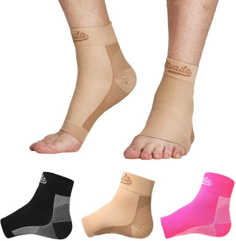 Photo 1 of Alvada Plantar Fasciitis Support Compression Socks Foot Sleeves - Comfortable Arch Support - Quick Pain Relief, Reduced Soreness, Faster Recovery 1 Pair(2)