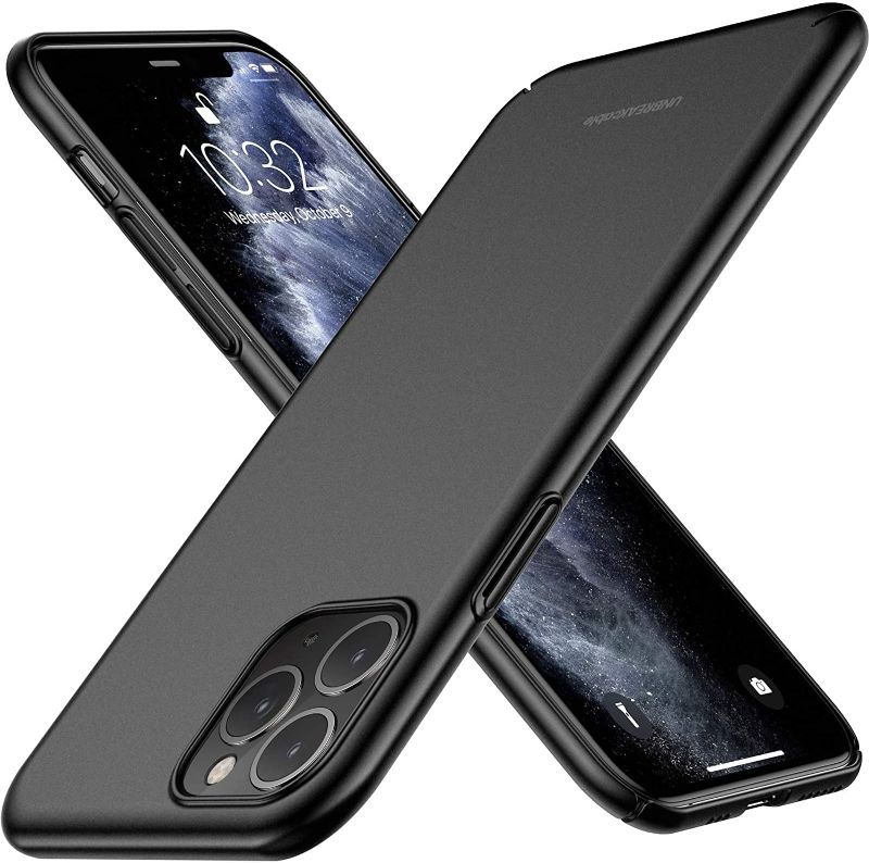 Photo 1 of UNBREAKcable Case for iPhone 11 Pro - Ultra Thin Lightweight Stylish Protective Cover Case for iPhone 11 Pro 5.8-inch [Slim Hard PC, Anti-Slip, Anti-Scratch] - Black