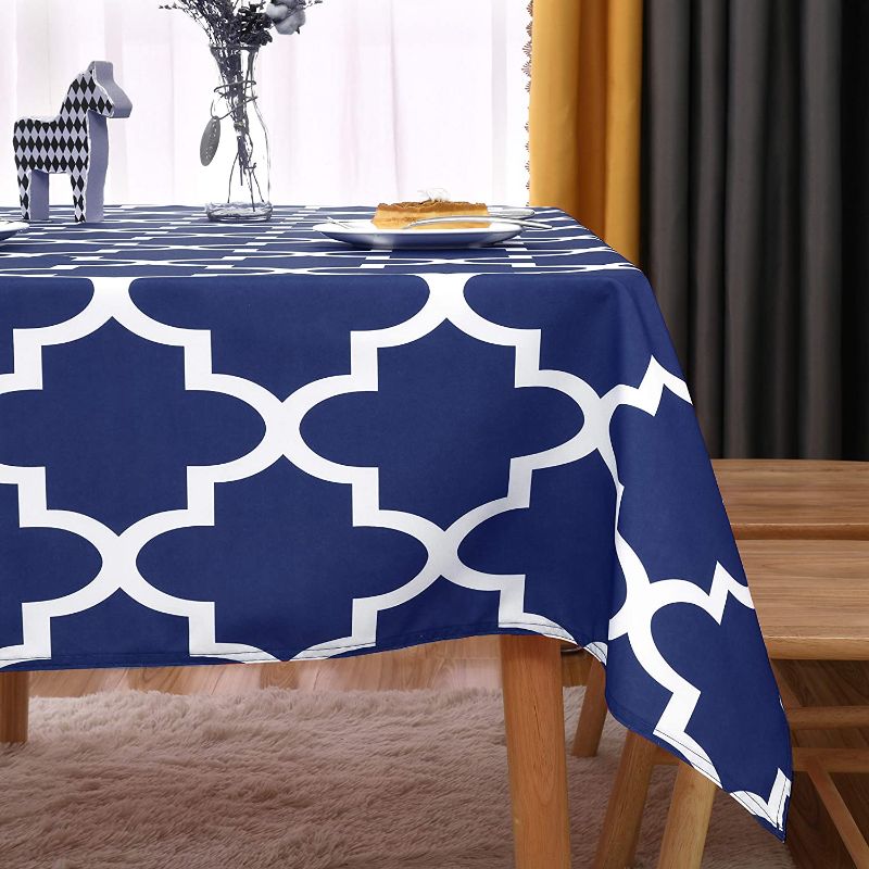 Photo 1 of 
TOMORO Moroccan Rectangle Table Cloth - Waterproof, Wrinkle Resistant and Washable Tablecloth Decorative Table Cover for Outdoor Picnic Party Kitchen Dining...
Size:54 x 108 Inch