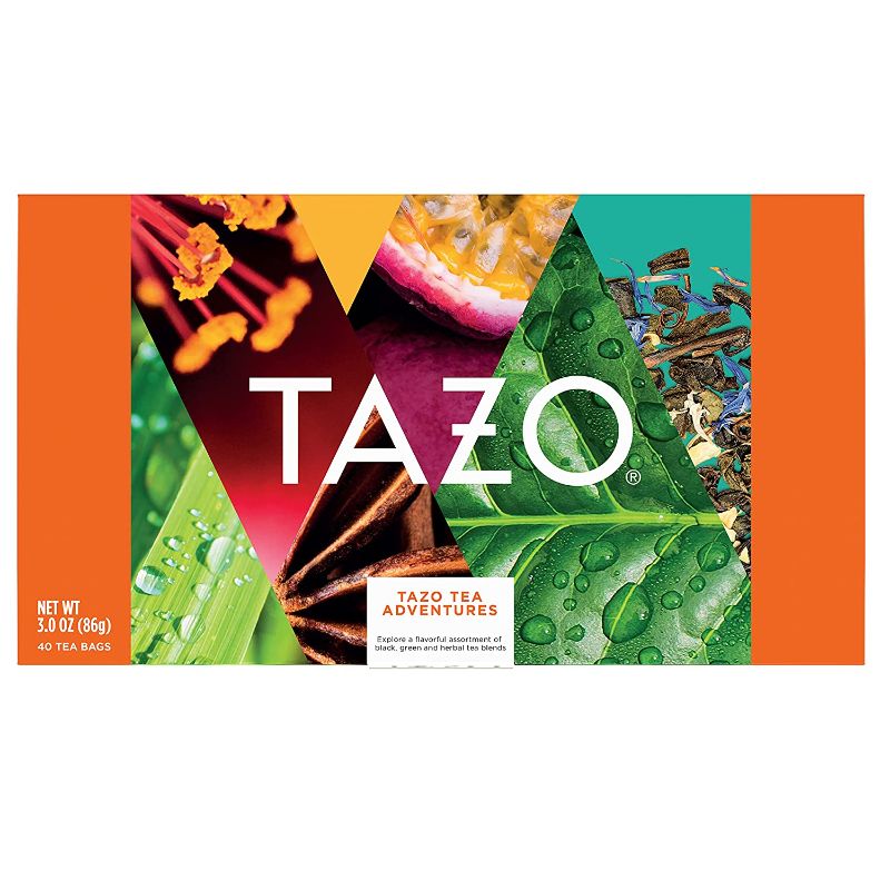 Photo 1 of 
Tazo Variety Box For Bold, Refreshing or Spicy Teas Assorted Flavors Perfect for Gifting 3 oz 40 Tea Bags