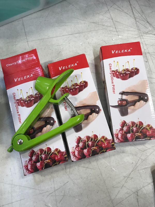 Photo 2 of Cherry Pitter Tool, Olive Pitter Tool,Green 3pk
