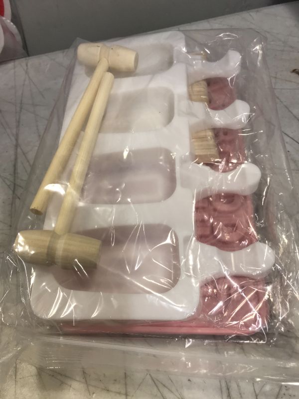 Photo 2 of 2 Pack Silicone Letter Mold and Number Chocolate Molds with Happy Birthday Cake Decorations Symbols,1 Pack Silicone Popsicle Molds, Ice Cream Mold with 100 Wooden Sticks & 2 Wooden Hammers
