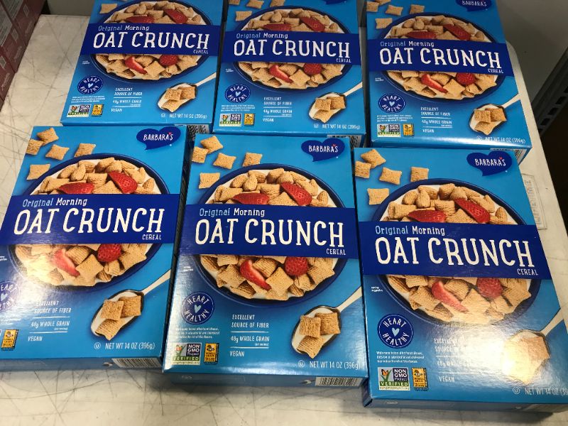 Photo 2 of Barbara's, Non-Gmo Cereal, Morning Oat Crunch, 14 Oz (Packaging May Vary) 04 MARCH 22 PACK OF 6 
