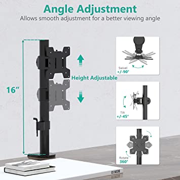 Photo 6 of Single LCD Monitor Desk Mount Fully Adjustable Desk Mount Fit 1 Screen up to 27 inch