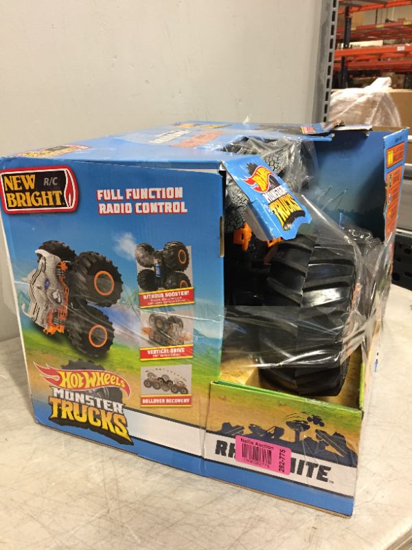 Photo 1 of New Bright 1:10 Remote Control Hot Wheels Monster Truck Rhinomite with Vapor

