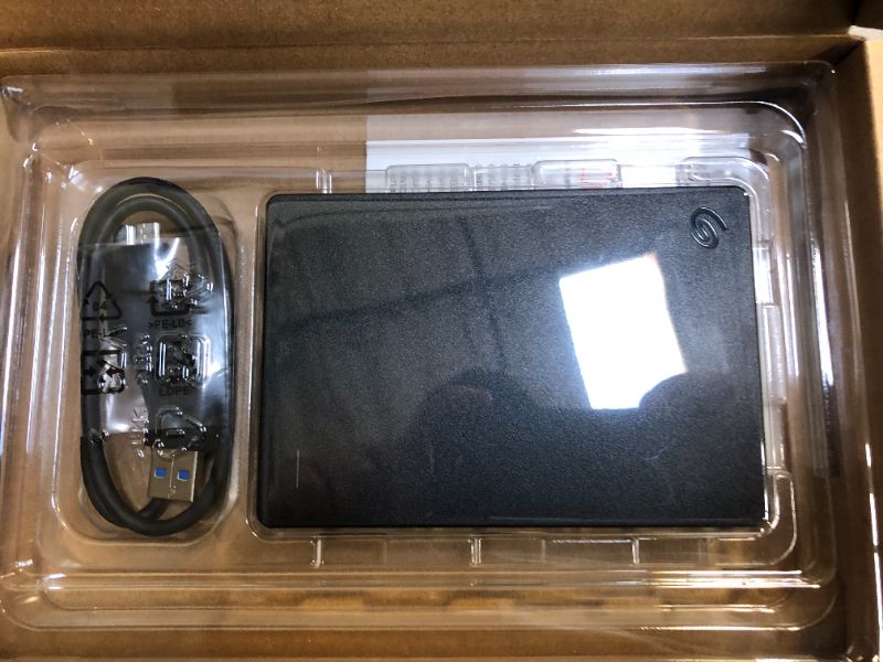 Photo 2 of Seagate Portable 1TB External Hard Drive HDD – USB 3.0 for PC, Mac, PlayStation, & Xbox, (STGX1000400) , Black
