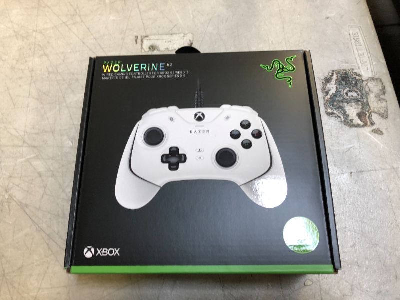 Photo 2 of Razer Wolverine V2 Wired Gaming Controller for Xbox Series X|S, Xbox One, PC: Remappable Front-Facing Buttons - Mecha-Tactile Action Buttons and D-Pad - Trigger Stop-Switches - White
